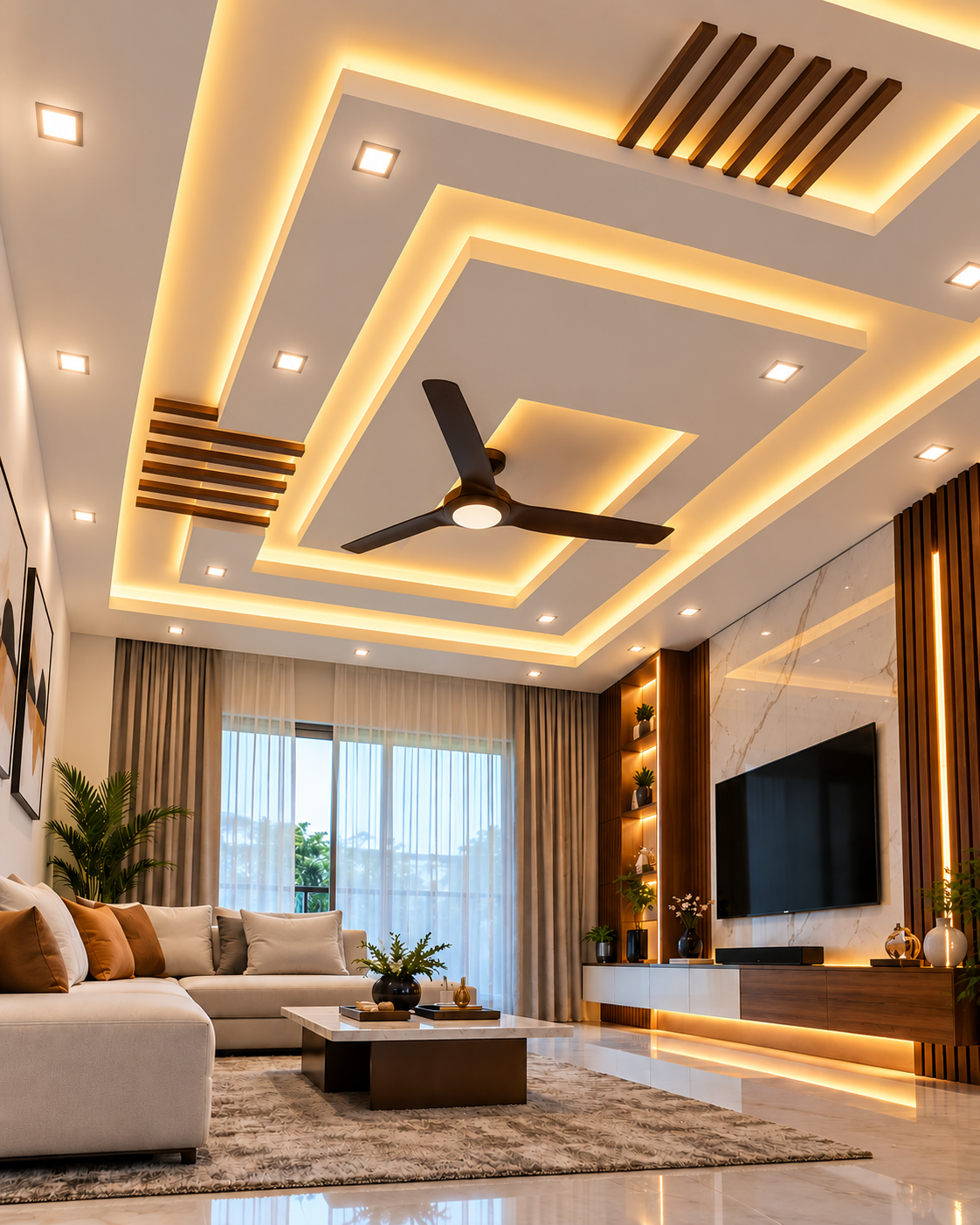 Gypsum False Ceiling Design & Installation